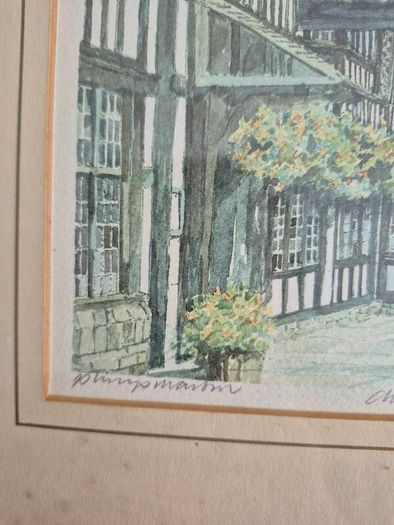 Pair of Framed Martin Goode Limited Edition Prints Stratford upon Avon Street Scenes