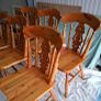 Solid Pine Kitchen Chairs Image 4