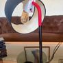 Scandi Modern Ikea LEDET Black Red Adjustable Gooseneck Table Lamp Image 4