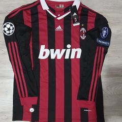 AC Milan 2009/10 Ronaldinho 80 Long Sleeve Home Jersey Size L BNWT