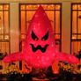 4.5ft Inflatable Scary Ghost Giant Horror Blow Up Halloween Ghost Huge Creepy Ghost with Red Light for Halloween Fright Night Image 5
