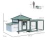 Chicken Coop Small Animal Pet Cage w/ Nesting Box Outdoor Run Wooden Image 2