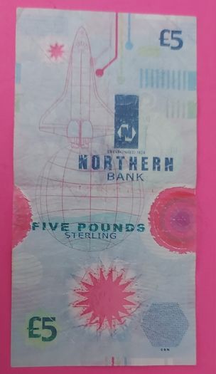 Northern Bank 1999 MILLENNIUM PLASTIC Five Pound note
