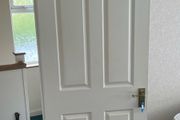 Timber white door