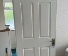 Timber white door