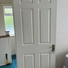 Timber white door