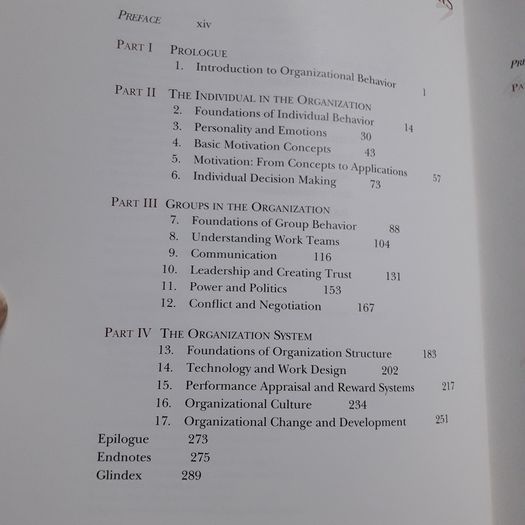 Organizational Behavior by Stephen P. Robbins, 6th ed.