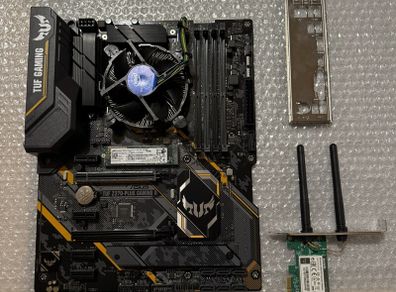 Intel i7 9700k + Asus Tuf Motherboard + 256gb ssd + Cpu Cooler + wifi card = Bundle