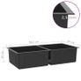 Handmade Kitchen Sink with Strainer Black Stainless Steel Image 7