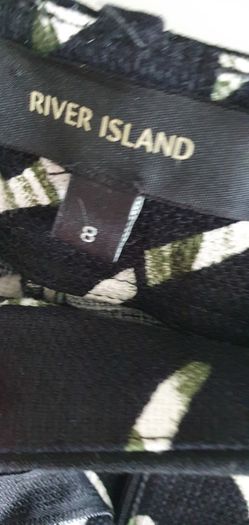 RIVER ISLAND ladies printed trousers Sz 8R UK