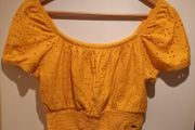 Hollister Cropped Top Size Small