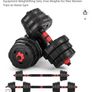 Adjustable Dumbbell Set 20/25KG with Connecting Rod for Barbell Image 2