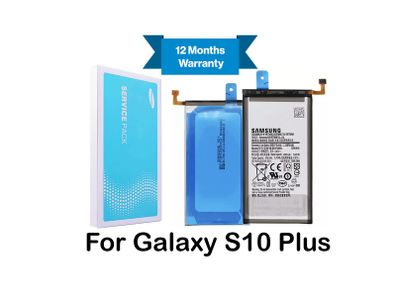 For Samsung Galaxy S10 Plus Battery Replacement Service Pack 4100mAh EB-BG975ABU New - FHT040SMB