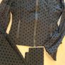 Polka dot gym zip and leggings set size small Image 3