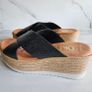 Oh my Sandals Spanish real leather platform sliders wedges RRP 75 euro size UK 5 new & boxed Image 2