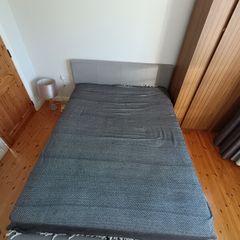 king size divan bed light grey