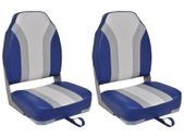 Foldable Boat Chairs 2 pcs High Backrest