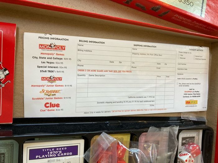 Coca Cola Monopoly rare