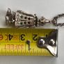 Vintage Stirling Silver Necklace with Sterling Silver Chunky Articulated Clown Pendant Image 4