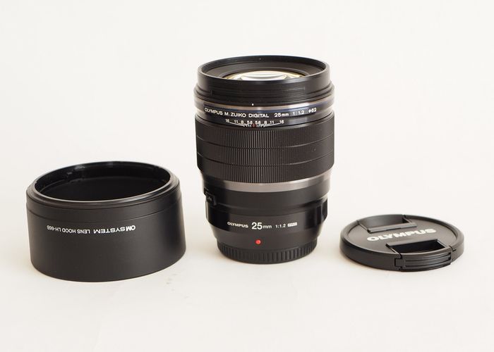Olympus 25mm F1.2 Pro Lens.
