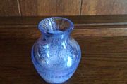 Small Blue Art Glass Vase