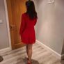 Chritmas Party Red Lace Dress - Delivery Image 3