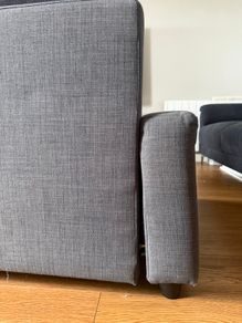 FREE IKEA Corner Sofa Bed with Storage (Dark Grey)