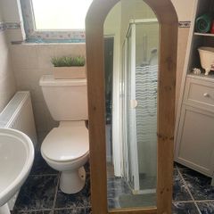 solid wood standing mirror