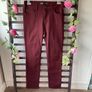 jeans burgundy straight leg jeans size 10 Dunnes stores Image 3