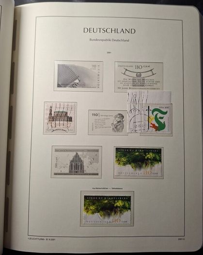 Germany Leuchtturm Stamp Binder with stamps