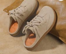 UBFEN Genuine Suede Lace Up Sneaker Mules Size EU 37 (UK 4)