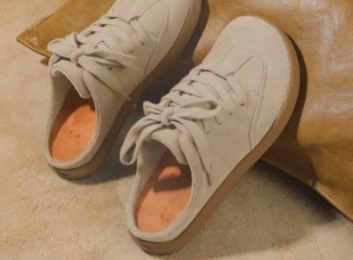 UBFEN Genuine Suede Lace Up Sneaker Mules Size EU 37 (UK 4)