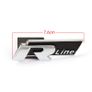 3D Black RLINE R-LINE Car Front Grille Hood Sticker Emblem Badge Car Styling For VW Volkswagen Golf Image 2