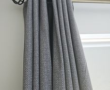 Grey Blackout Eyelet Curtains