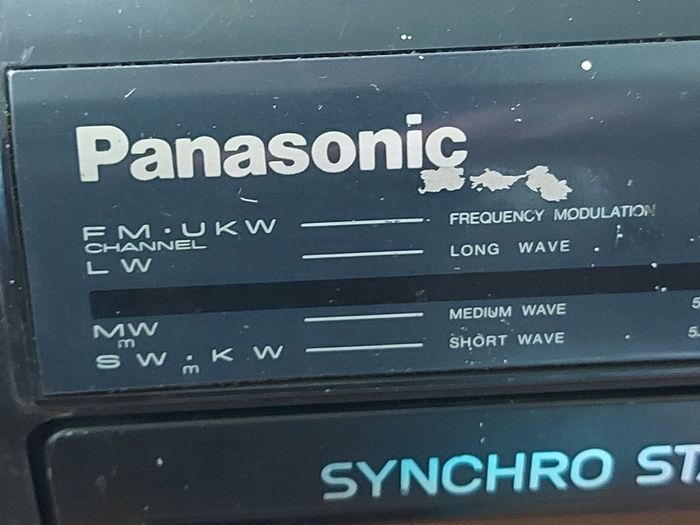Panasonic Stereo Radio Cassette Recorder, Model RX-FT500, Dual Tape Deck and Radio, Vintage, in very good condition