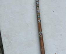 Rare unusual walking stick. Pickle AXE ice AXE. 38in long