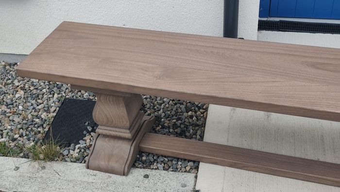 Dining Bench 200cm Vintage Ash Monastery