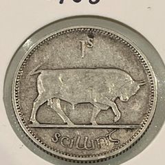Rare Silver 1933 Irish One Shilling Coin for Sale