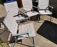 4 Foldable Garden Chairs