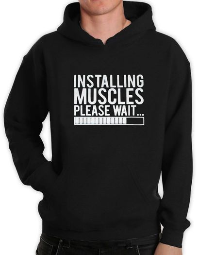 Instaling Muscles Hoodie training jumper