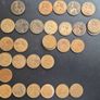 UK one-penny coins 1896 - 1967 Image 2