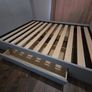 King Size, Grey Lucia Upholstered Bed Frame Image 2