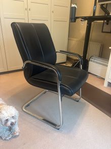 Black and Chrome office chair