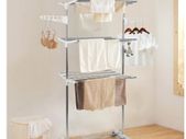 BRAND NEW Household Laundry Drying Rack Three-layer Foldable Clothes Drying Rack Stainless Steel Adjustable Clothing Storage Racks