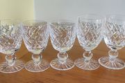 Selection Of Vintage Waterford Crystal Sherry Glasses