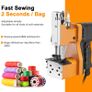 BRAND NEW Portable Automatic Electric stitching Bag sealing machine 150KW Power copper core motors,for woven bag sack,flour,rice,plastic Image 2