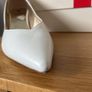 Hogl Pearl White Leather Heel shoe Image 7