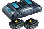 MAKITA DC18RD Double Charger &amp; 2 x BL1860B 18V Battery 6Ah Set
