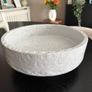Large Heavy Stoneware Pedestal Fruit Bowl Image 2