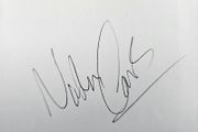 Nathan Carter signed white card